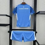 Bayern Munich 2025-26 Blue Goalkeeper Kids Kit - Image 2