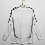 Real Madrid 2006-07 Home Retro Long Sleeve Jersey - Image 2