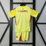 Benfica 2025-26 Yellow Goalkeeper Kids Kit - Image 2
