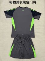 Liverpool 2025-26 Black Green Goalkeeper Kids Kit - Image 2