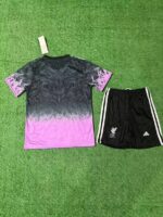 Liverpool 2025-26 Black Pink Phoenix Special Edition Kids Kit - Image 2
