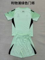 Liverpool 2025-26 Green Goalkeeper Kids Kit - Image 2