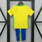 Brazil 2025-26 Home Kids Kit - Image 2