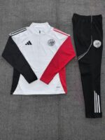 Ajax 2025-26 White Half Zip Long Sleeve Kids Training Kit - Image 2
