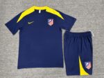 Atletico Madrid 2025-26 Royal Blue Short Sleeve Kids Training Kit - Image 2