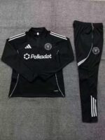 Inter Miami CF 2025-26 Black Half Zip Long Sleeve Kids Training Kit - Image 2