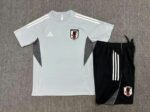 Japan 2025-26 Light Grey Short Sleeve Kids Training Kit - Image 2