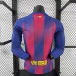 Barcelona 2025-26 Home Long Sleeve Jersey Player Version - Image 2