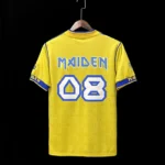 West Ham United 2008-09 Iron Maiden Yellow Retro Jersey - Image 2