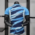 Olympique de Marseille 2025-26 Blue White Brushstroke Training Jersey Player Version - Image 2