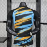 Olympique de Marseille 2025-26 Blue Yellow Brushstroke Training Jersey Player Version - Image 2