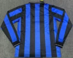 Inter Milan 2010-11 Home Retro Long Sleeve Jersey - Image 2