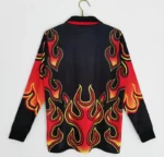 Japan 1998-99 Red Flame Goalkeeper Retro Long Sleeve Jersey - Image 2