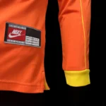 Brazil 1998-99 Orange Goalkeeper Retro Long Sleeve Jersey - Image 3