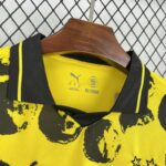 Borussia Dortmund 2025-26 Black Brushstroke Graphic Special Edition Jersey - Image 3