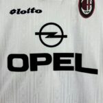 AC Milan 1997-98 White Away Retro Jersey - Image 3