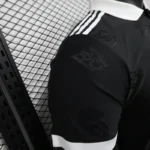 Real Madrid 2025-26 Black White Collar Co-Branded Jersey Player Version - Image 3