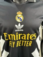 Real Madrid 2025-26 Black White Panel Special Edition Jersey Player Version - Image 3