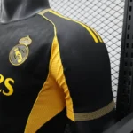 Real Madrid 2025-26 Black Yellow Panel Special Edition Jersey Player Version - Image 3