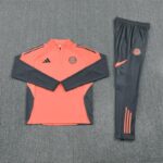 Bayern Munich 2025-26 Orange Half Zip Long Sleeve Training Kit - Image 3