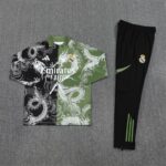 Real Madrid 2025-26 Black Green Half Zip Long Sleeve Training Kit - Image 3