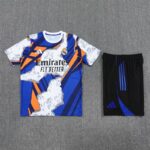 Real Madrid 2025-26 Yellow Blue (Camo Edition) Short Sleeve Training Kit - Image 3