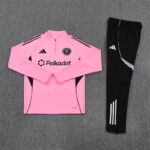 Inter Miami CF 2025-26 Pink Half Zip Long Sleeve Training Kit - Image 3
