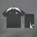 Chelsea 2025-26 Army Green Short Sleeve Training Kit - Image 3
