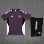 Manchester United 2025-26 Purple Short Sleeve Training Kit - Image 3