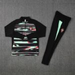 Portugal 2025-26 Green Black (Camo Edition) Half Zip Long Sleeve Training Kit - Image 3