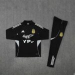 Argentina 2025-26 Black Half Zip Long Sleeve Training Kit - Image 3
