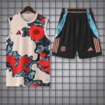 Bayern Munich 2025-26 White Camo Vest Training Kit - Image 3