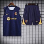 Barcelona 2025-26 Dark Blue with Gold Vest Training Kit - Image 3