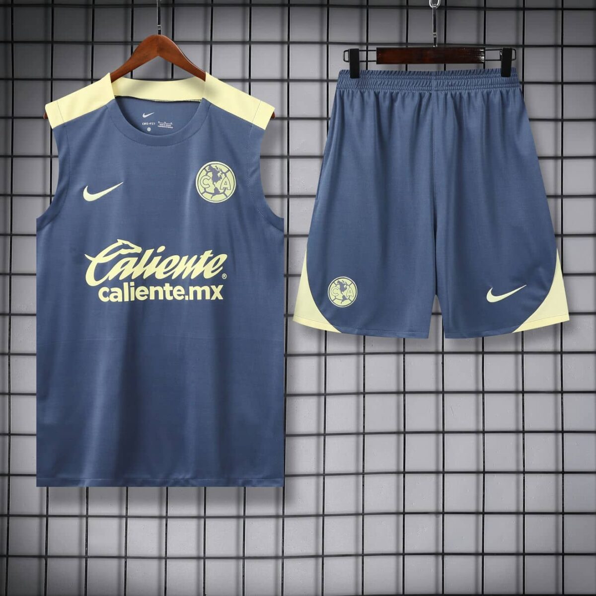 Club America 2025-26 Blue Yellow Vest Training Kit - Image 3