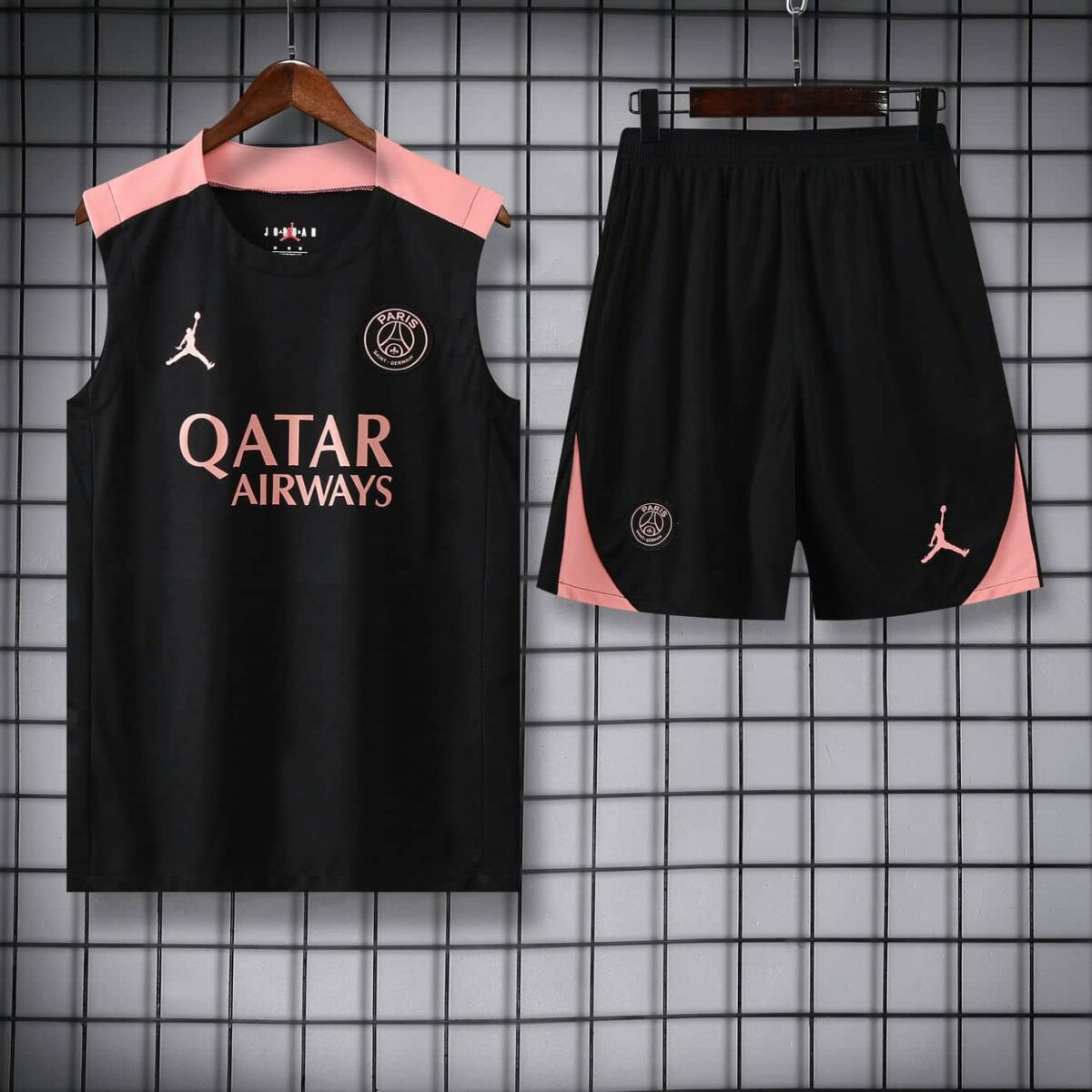 PSG 2025-26 Black Pink Vest Training Kit - Image 3