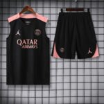PSG 2025-26 Black Pink Vest Training Kit - Image 3
