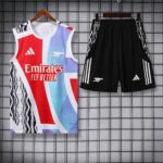 Arsenal 2025-26 Red Blue White (Pattern Edition) Vest Training Kit - Image 3