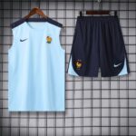 France 2025-26 Light Blue and Black Vest Training Kit - Image 3