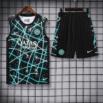 Inter Milan 2025-26 Black with Neon Lines Vest Training Kit - Image 3