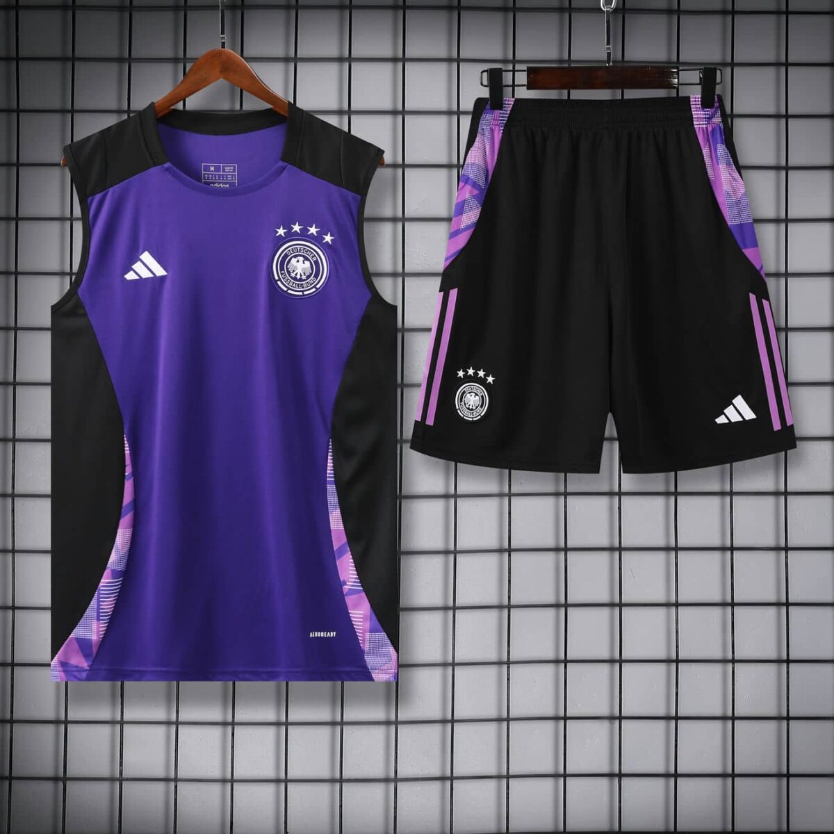 Germany 2025-26 Purple and Black Vest Training Kit - Image 3