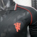 Manchester United 2025-26 Black Red Special Edition Long Sleeve Jersey Player Version - Image 3