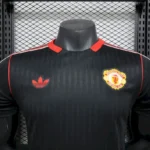 Manchester United 2025-26 Black Red Stripes Special Edition Jersey Player Version - Image 3
