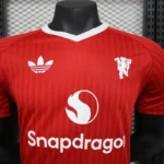 Manchester United 2025-26 Red Pinstripes Crest Co-Branded Jersey Player Version - Image 3