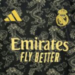 Real Madrid 2025-26 Black Golden Dragon Special Edition Jersey - Image 3