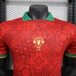 Portugal 2025-26 Red Geometric Anniversary Edition Jersey Player Version - Image 3
