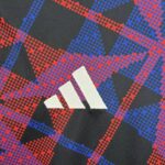 Olympique Lyonnais 2025-26 Purple Geometric Pattern Pre-Match Training Jersey - Image 3