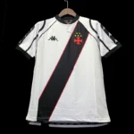 Vasco da Gama 2002-03 White Black Sash Retro Jersey - Image 3