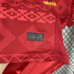 Brazil 2025-26 Jordan Red Diamond Pattern Special Edition Jersey - Image 3
