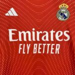 Real Madrid 2025-26 Red Gradient Goalkeeper Kids Kit - Image 3