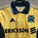 Olympique de Marseille 1998-99 Away Gold Retro Jersey - Image 3